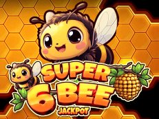 Super 6 Bee jackpot gokkast
